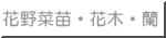 花野菜苗・花木・蘭 